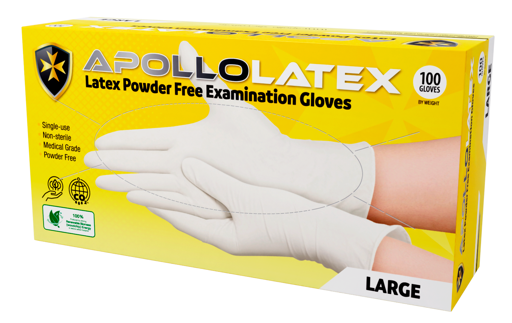 Apollo Latex Powder Free Examination Gloves TGA Listed Non Sterile