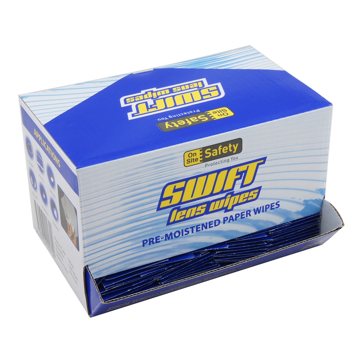 Swift Wipes, Foil Wrapped, Box of 200 sachets