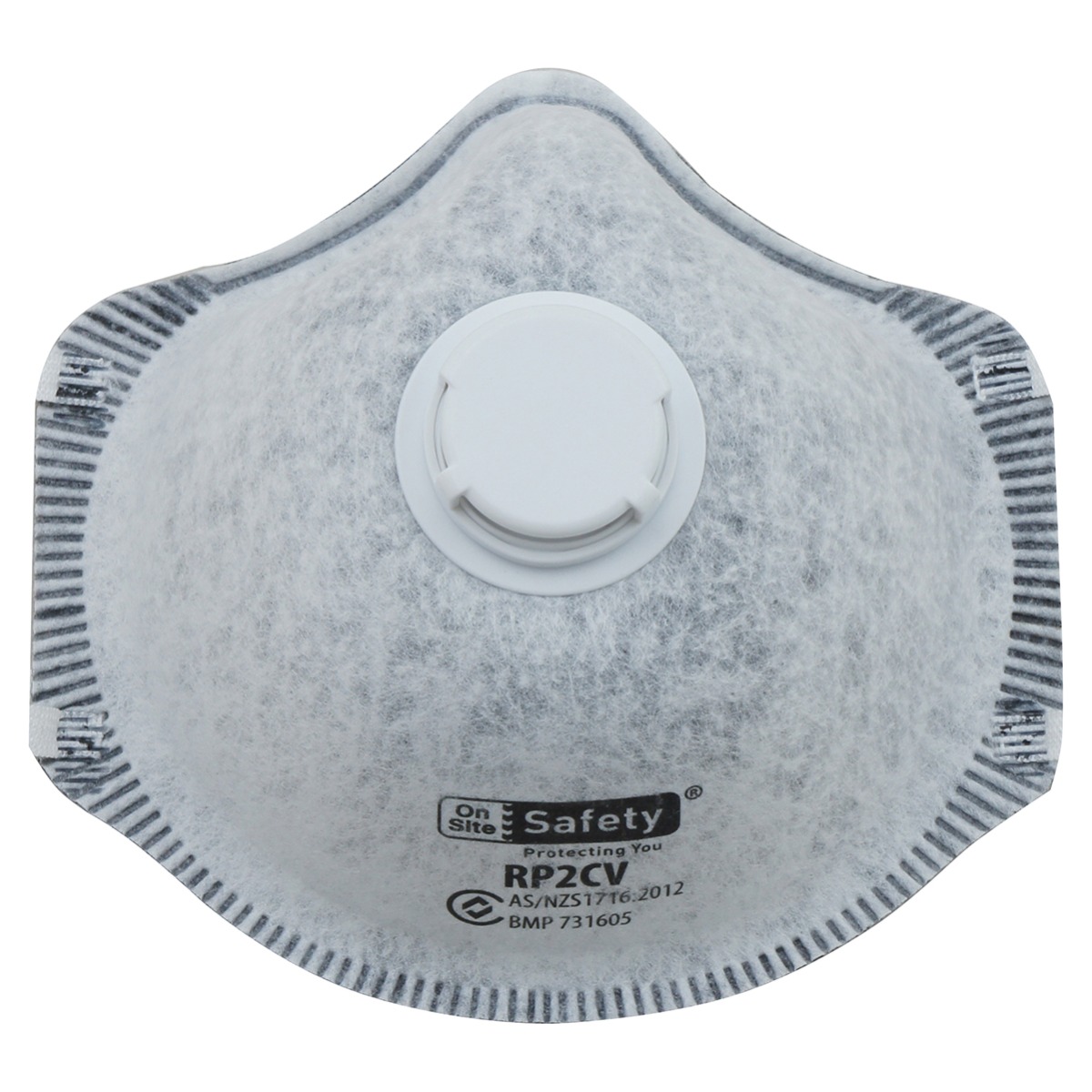 P2 Moulded Mask Carbon Filter, Exhalation Valve, Box of 10
