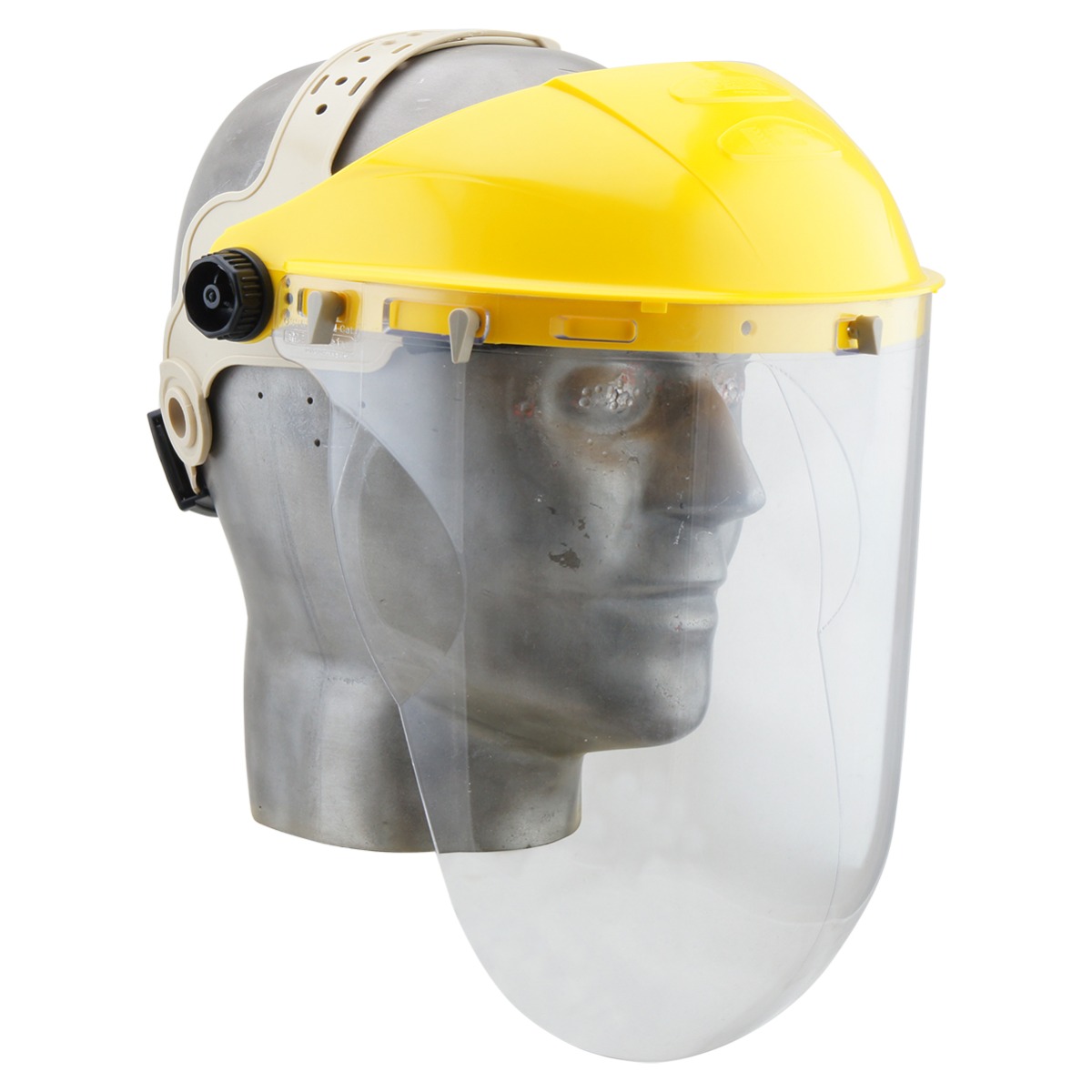 Brow Guard + 2mm Face Shield with Chin Wrap Clear