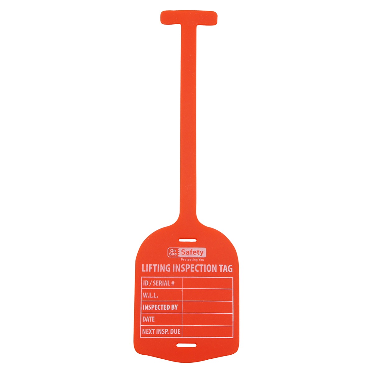 Lifting Inspection Tag, Silicone, Blue, 10/pack