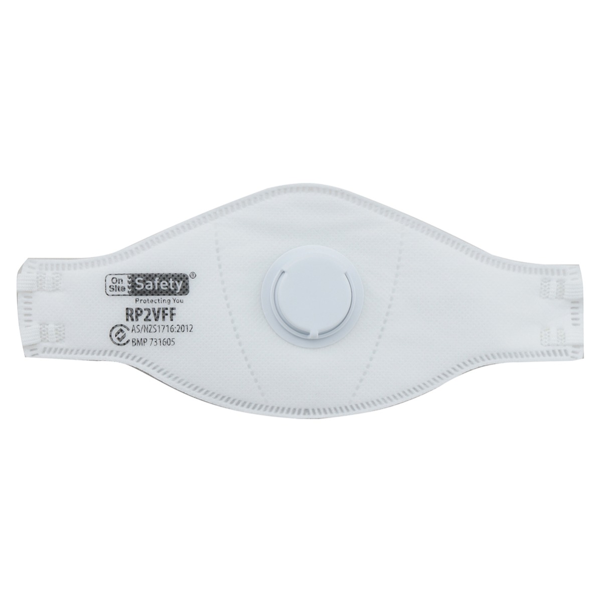 P2 Flat Fold Mask, Exhalation Valve, Box of 10