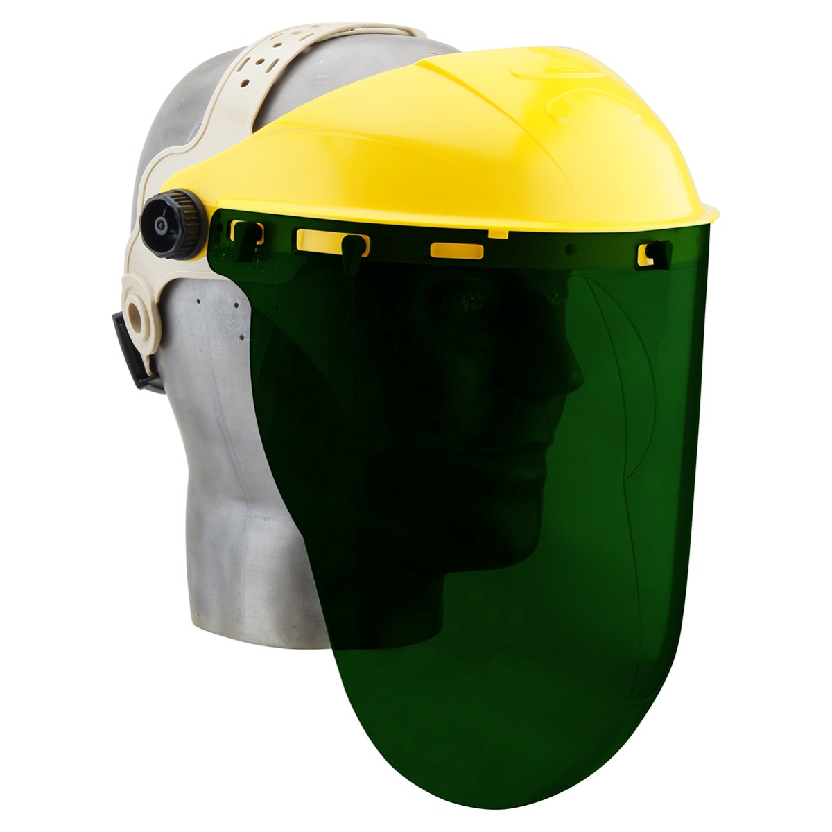 Brow Guard + 2mm Face Shield with Chin Wrap Shade 5
