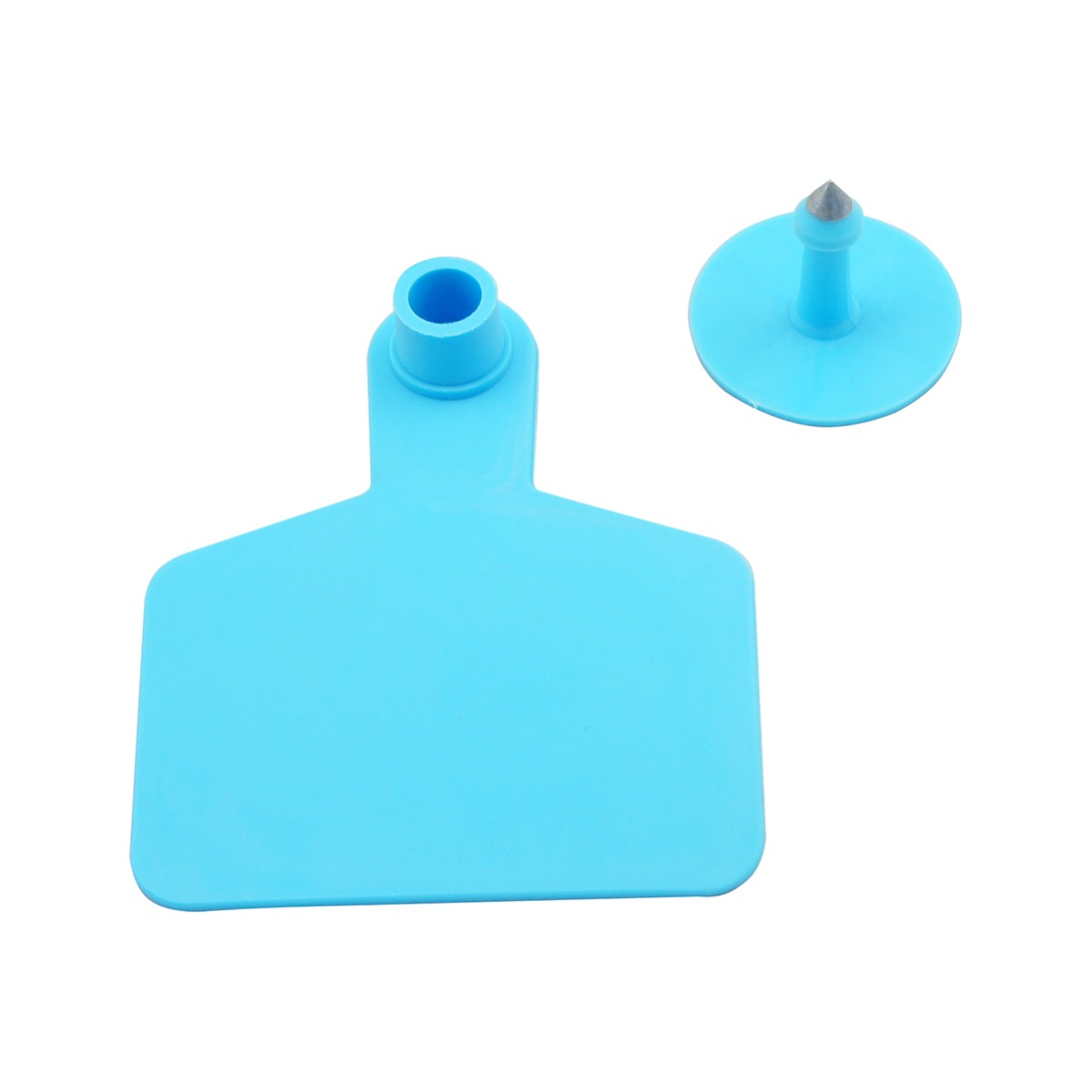 ID/Cattle Tags, Colour Matching Stud, 75x60mm, Blue, 100 sets per bag