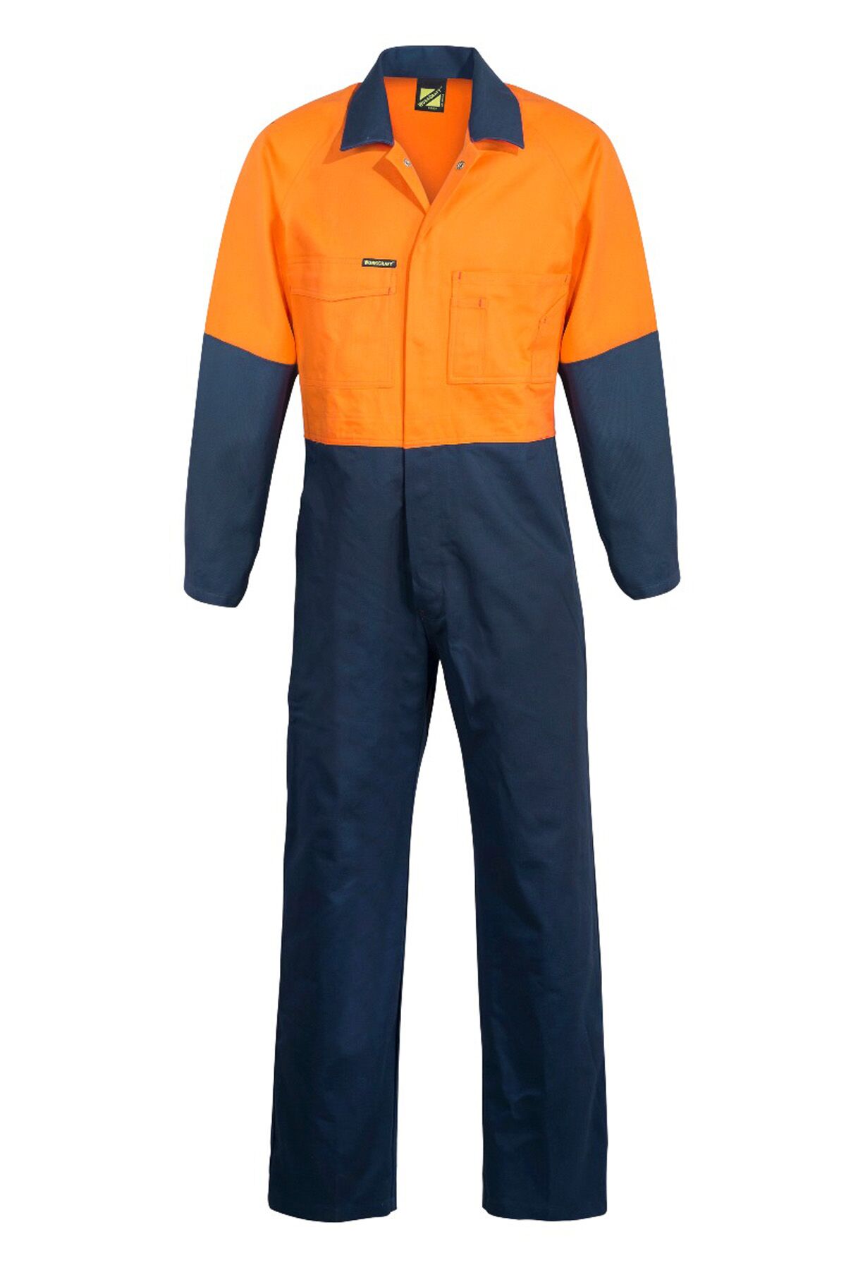 Hi Vis Two Tone Cotton Drill Coveralls