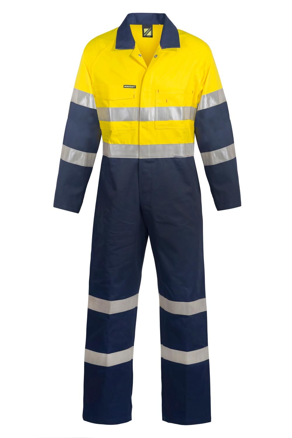 Hi Vis Cotton Drill Reflective Industrial Laundry Coverall thumbnail 3